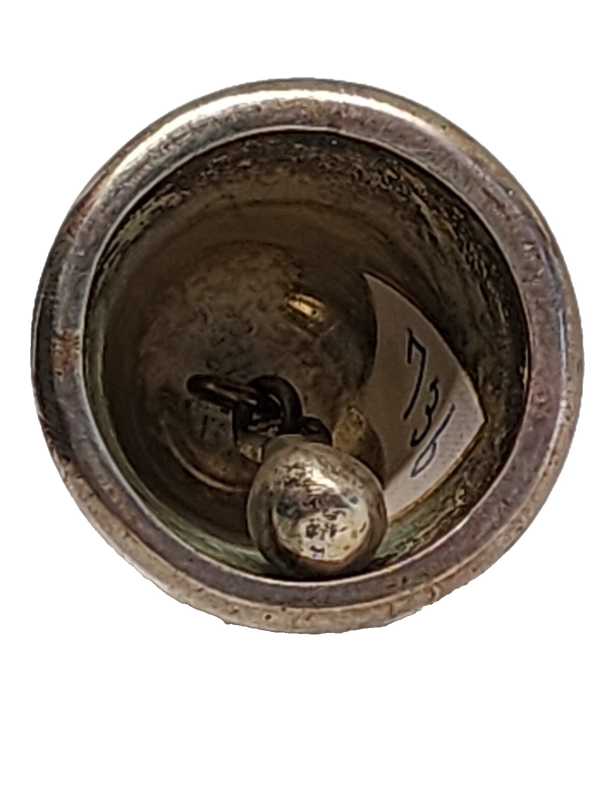 Wilhelm Binder .835 Silver Figural Bell – Mythical Dolphin Handle c.1900