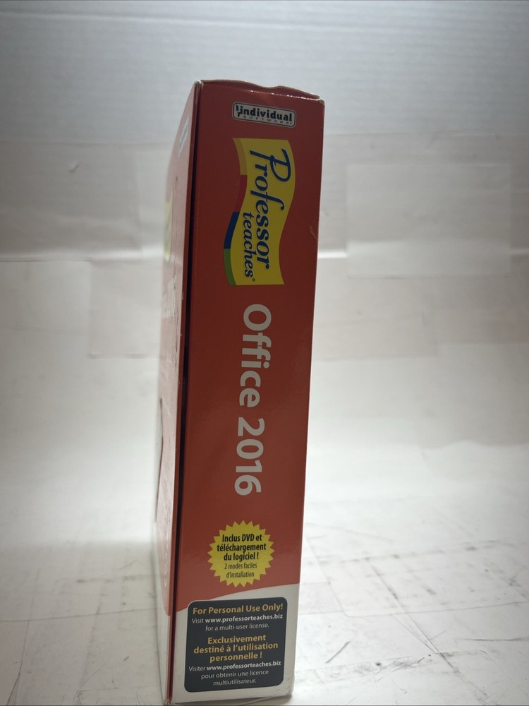 Individual Software Professor Teaches Office 2016