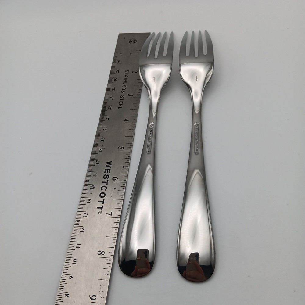 Gorham Braid Place Dinner Fork 2 Piece Set Stainless Flatware New