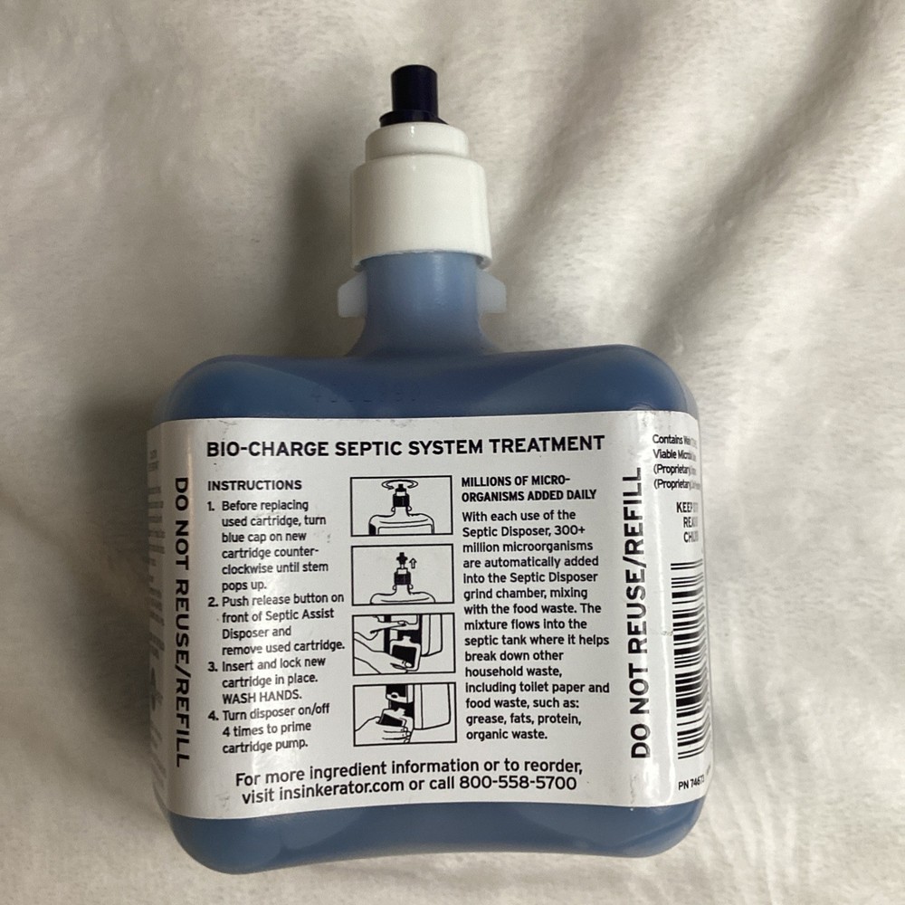 In-Sink-Erator Bio-Cg Refill Bio Charge Blue Replacement Evolution Septic Assist