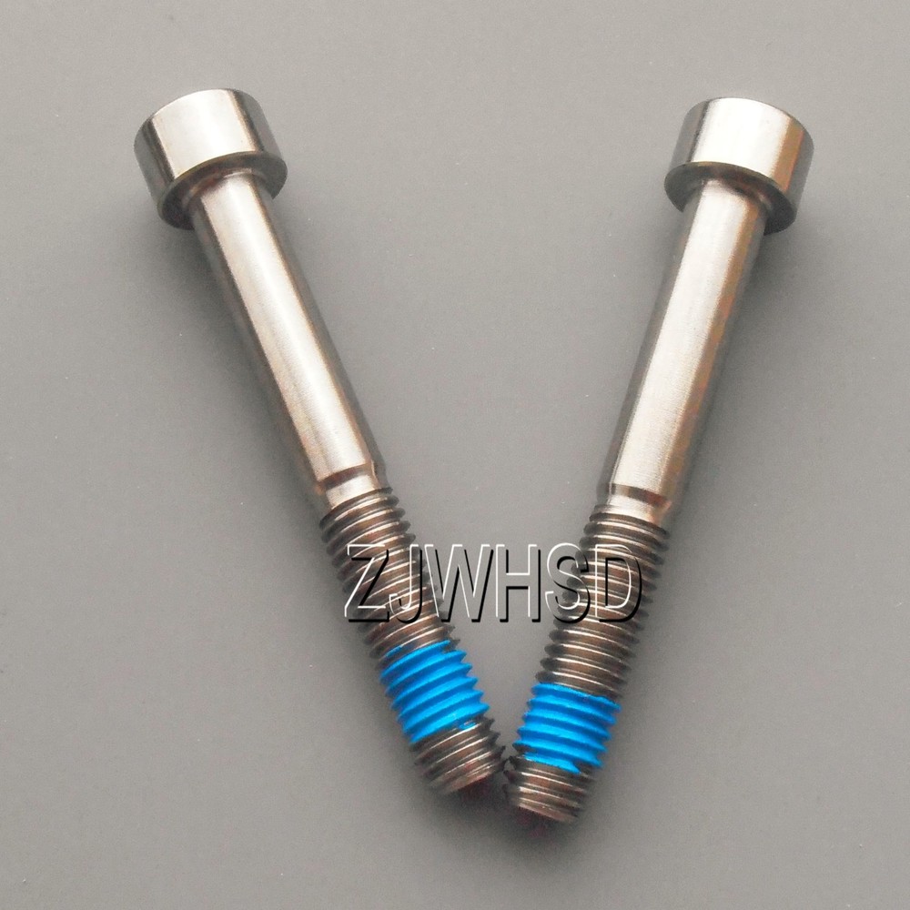 2pcs M8 x 60 Titanium Ti Screw Bolt Allen hex Socket Cap head with ThreadLocker
