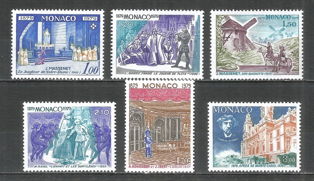 Monaco 1979 year , mint MNH (**) Architecture religion