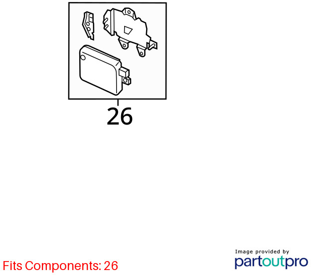 Side Obstacle Radar Unit 2016 2017 FORD PATHFINDER Left Driver Warning 1000409