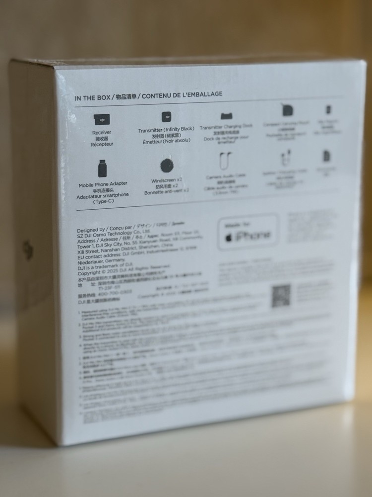 DJI Mic Mini (1 TX + 1 RX) Wireless Lavalier Microphone [iPhone/Camera/Android]