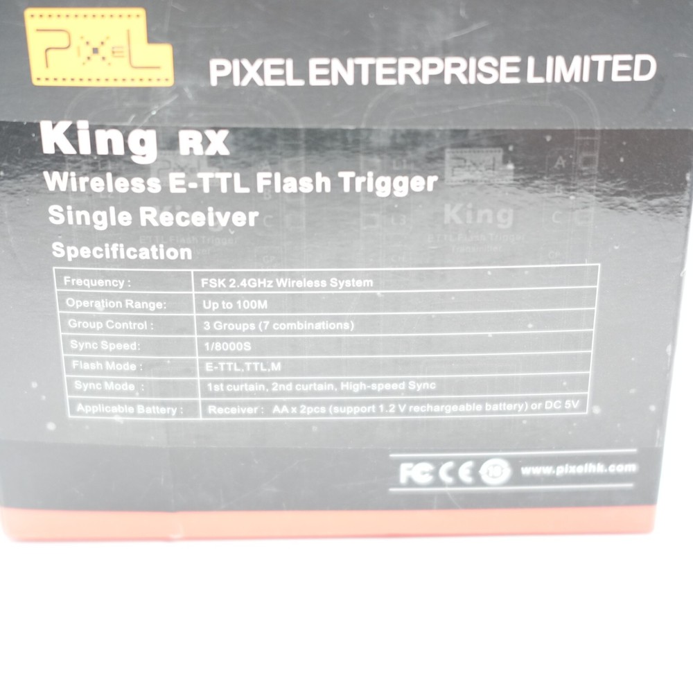 Pixel King RX Wireless E-TTL Flash Trigger (Receiver Only) for Canon