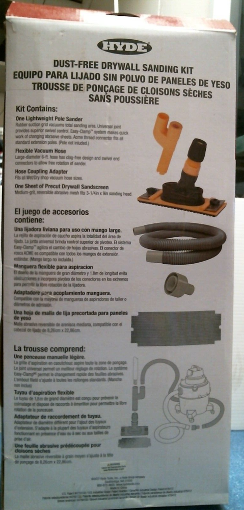Hyde Dust-Free Drywall Sanding Kit (09170) FS