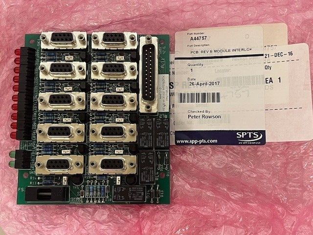 SPTS Technologies MODULE INTERLOCK PCB, A44757 REV, B, NOS