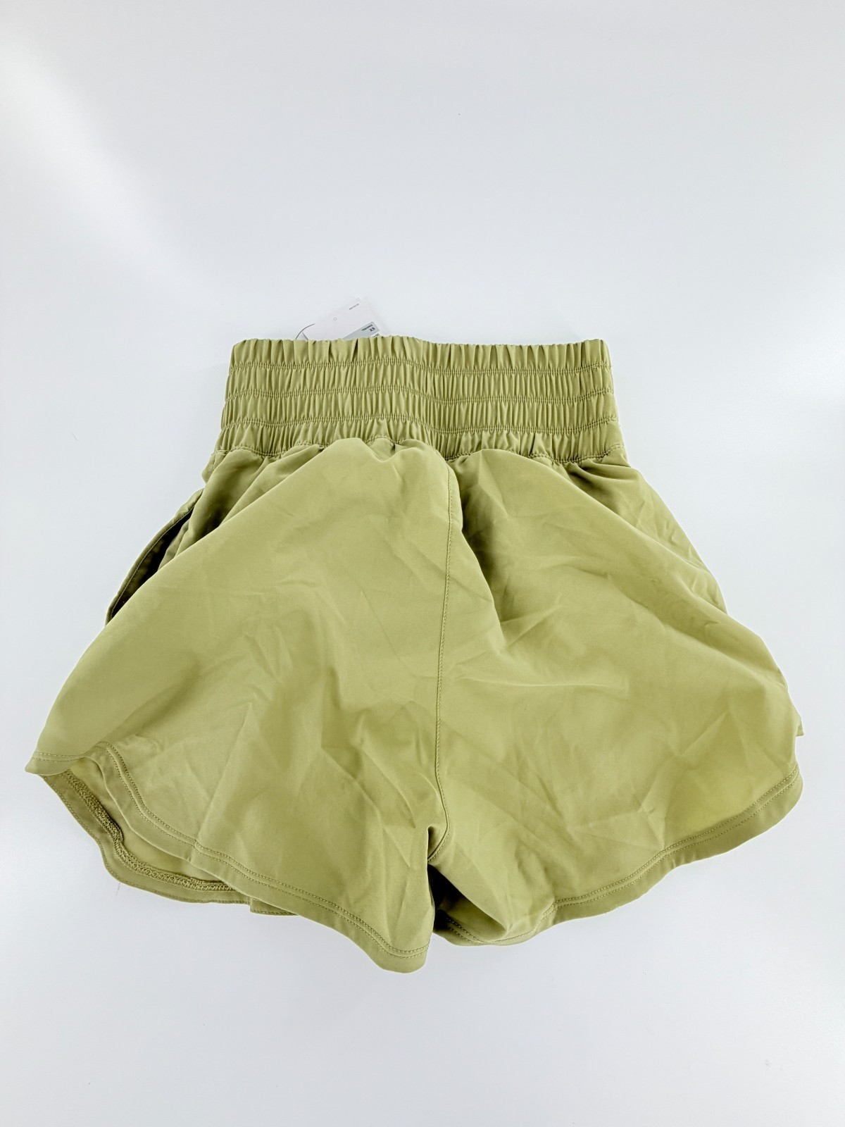 Nike Womens Size XS Lined Running Shorts High Waisted Tan Green DX6642-276 New