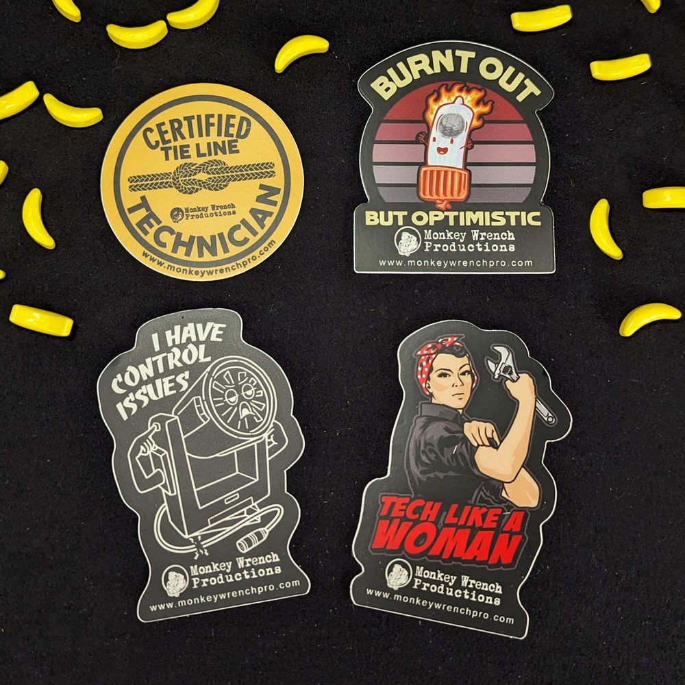 Monkey Wrench Sticker Pack