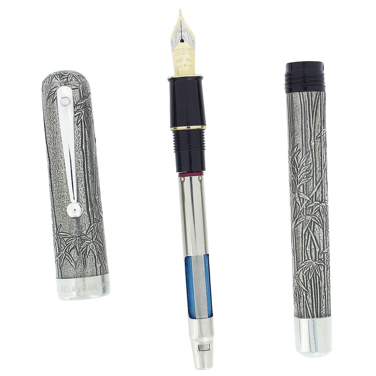 1996 SHEAFFER ASIA SERIES BAMBOO 18K MED NIB FOUNTAIN PEN NEW IN BOX NEVER INKED