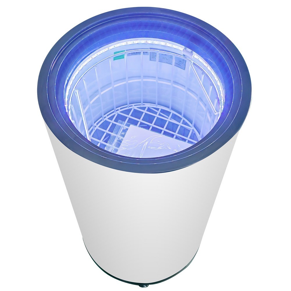 U-BR2 Barrel Merchandiser Refrigerator 2.3 Cu Ft Beverage Display Cooler