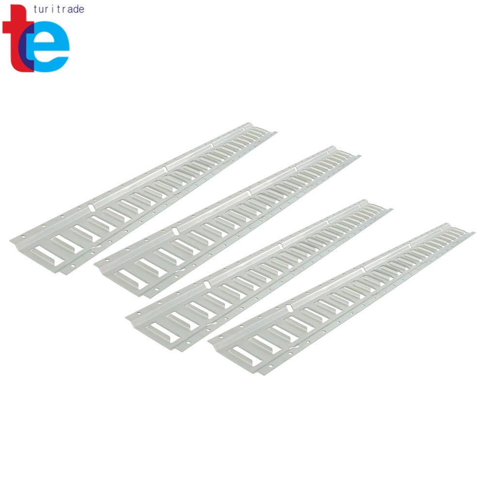 (4 Pack) 4' E Track Tie Down Rail Kit Galvanized Steel For Motorcycle Tie Downs