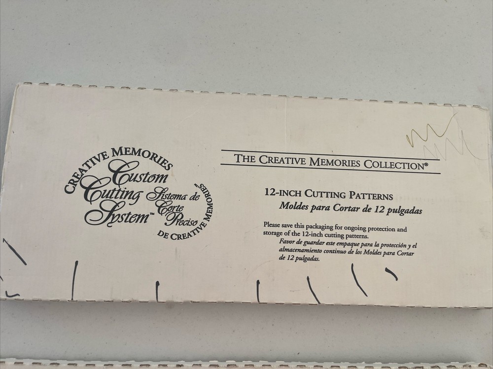 Creative Memories Collection 12 Inch Cutting Patterns Sealed Box