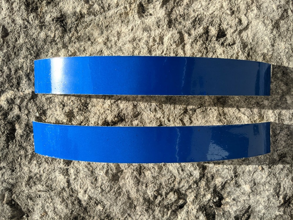 Blue Retro Reflective Tape 2 strips 8" x 1"
