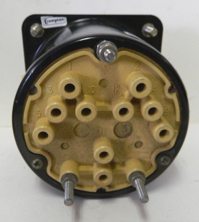 Crompton Instruments 077-08 AC Amperes Panel Meter VA-PZXX