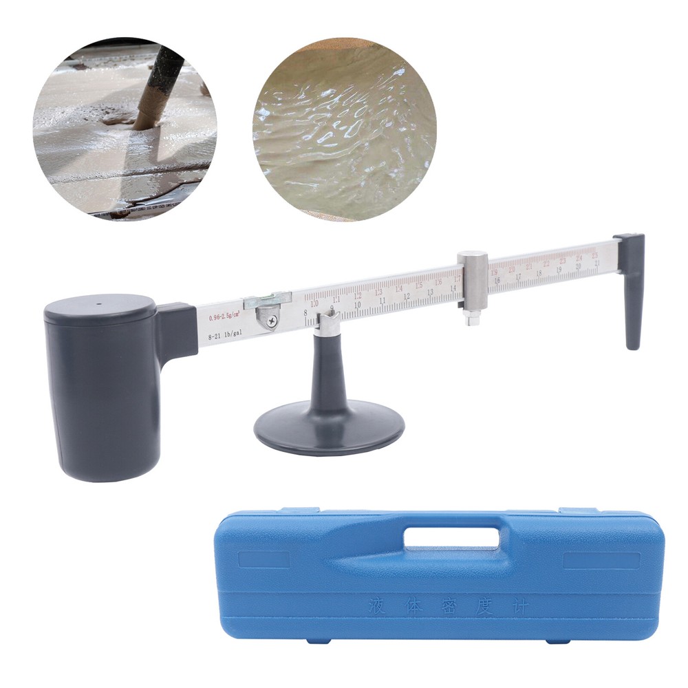 Mud Test tool Double Scales Mud Hydrometer Mud Gravity Balance Hydrometer New