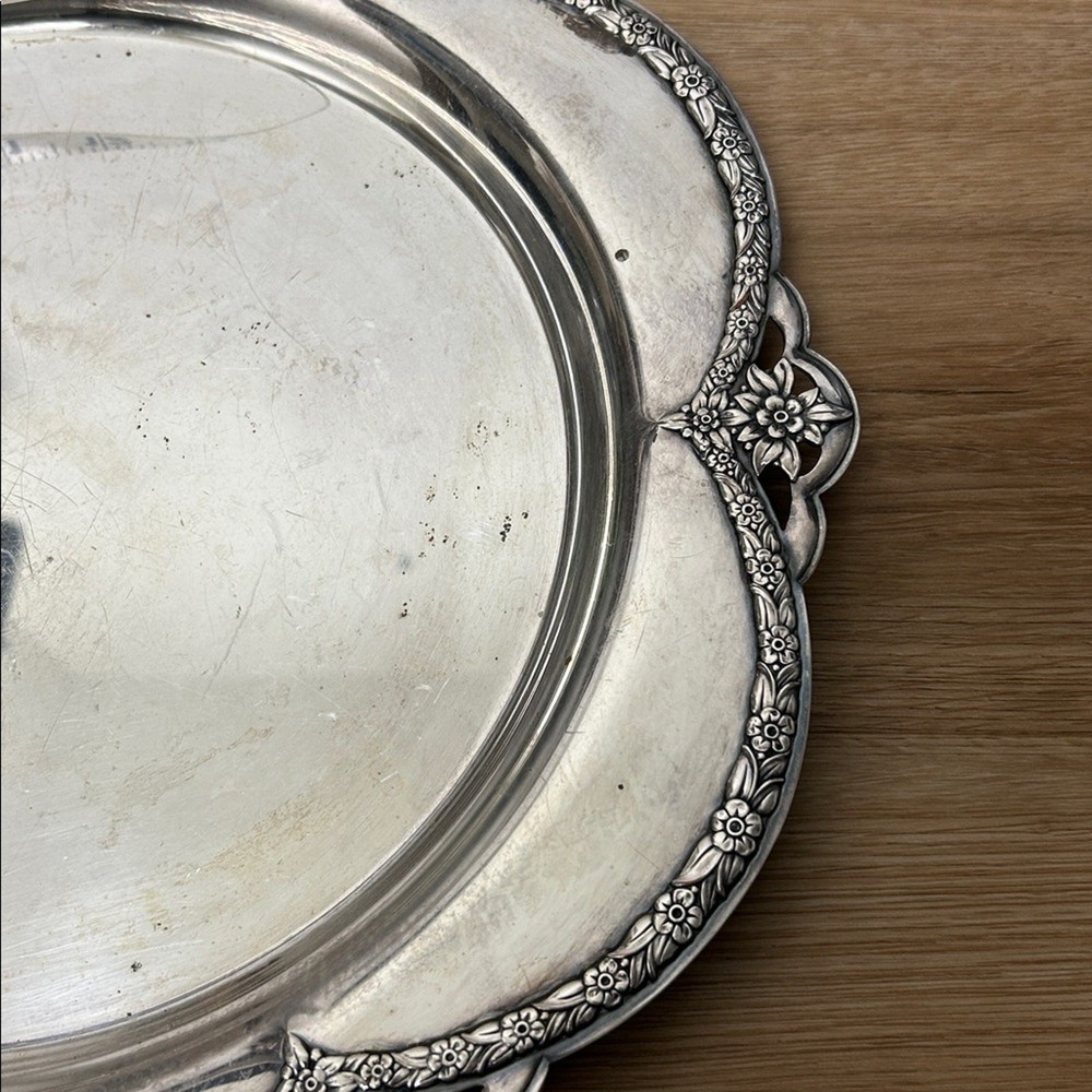 WM Rogers Silver Plated 14” Platter