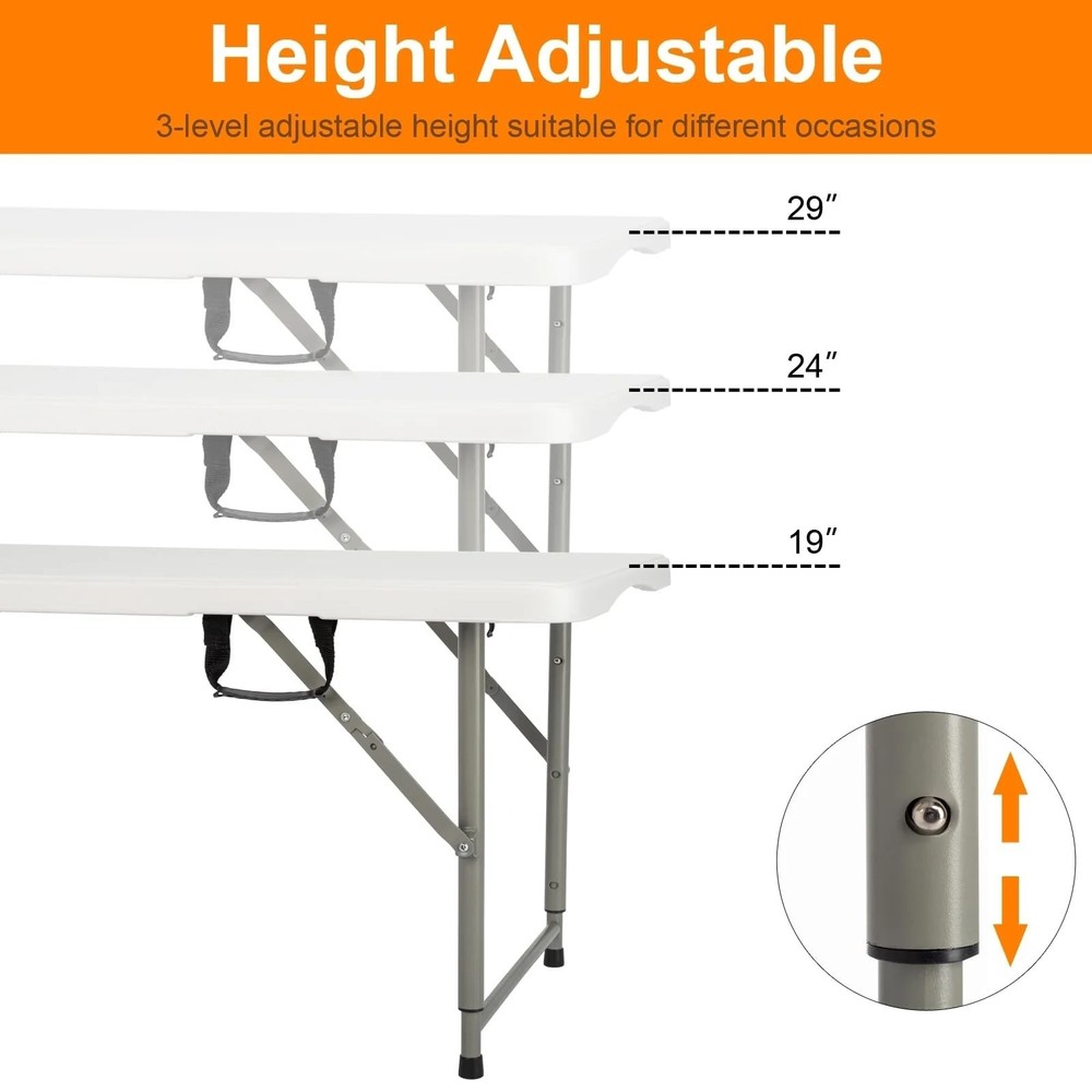 120CZ Folding Table Portable Small Table Semi Practical Table Small Indoor an...