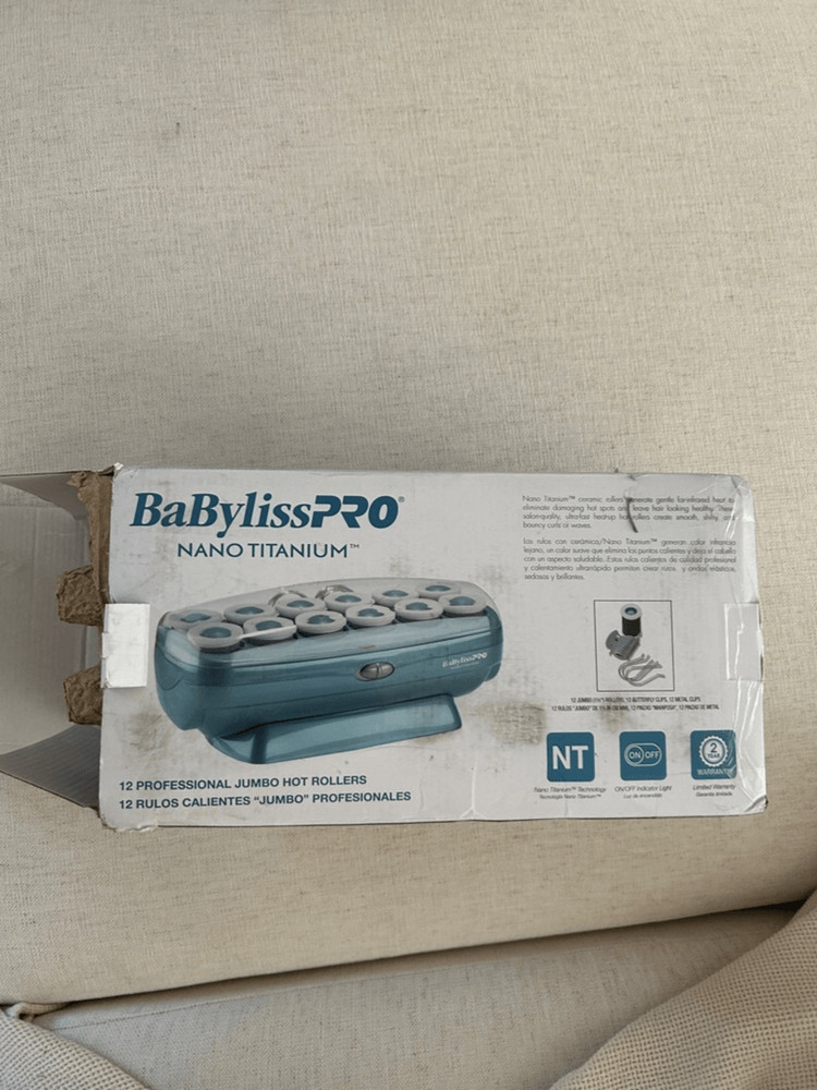 BaBylissPRO Jumbo Hot Rollers, Nano Titanium 12, NWT