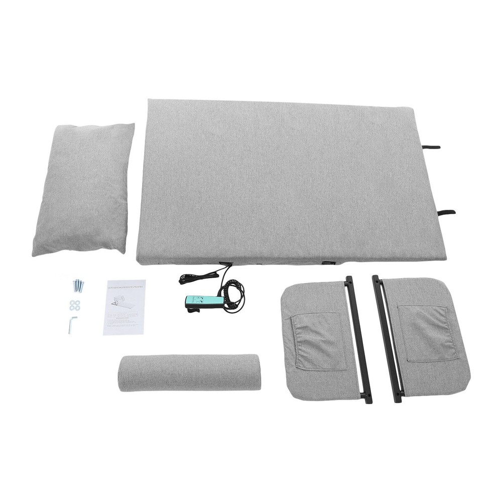 2-80° Electric Lifting Bed Backrest Adjustable Back Rest Bed Sitting Backrest US