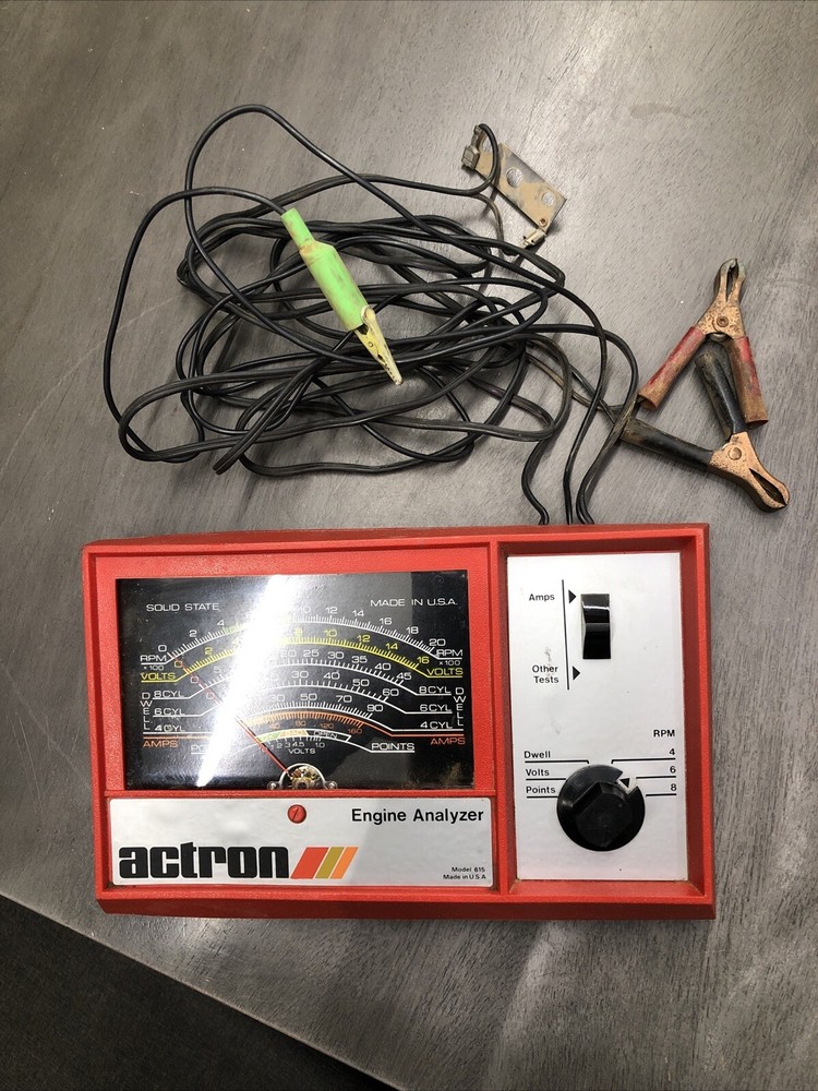 Vintage ACTRON Engine Analyzer Model 615 Untested Made In USA