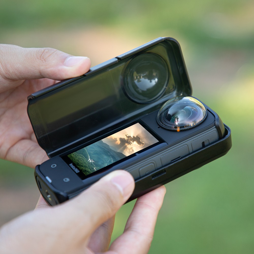 Plastic Camera Lens Screen Protector Case For Insta360 X4 Compatible Version