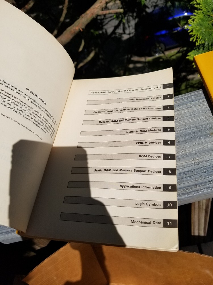 2 VINTAGE TEXAS INSTRUMENTS BOOKS DATA ELECTRONIC MANUAL MOS MEMORY SUPPLEMENT