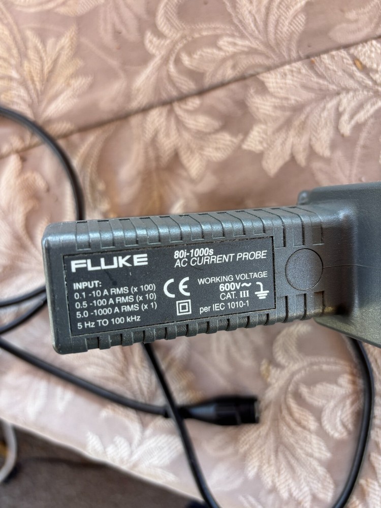 FLUKE 80I-1000s AC CURRENT PROBE FLUKE FOR OSCILLOSCOPES