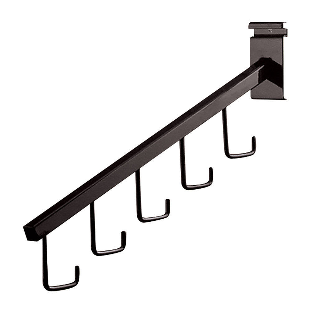 5 Wire Grid  Black J-Hooks Waterfall Faceout 16" Gridwall Purse Wiregrid J Hook