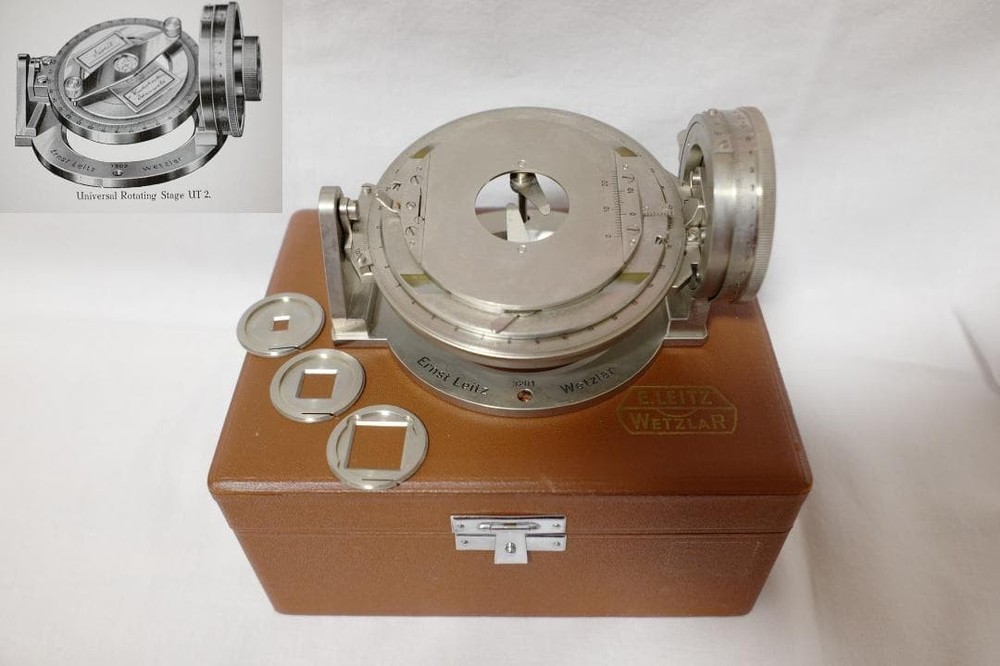 microscope antique Microscope Accessory No. 16 "Leitz Universal Stage UT2" Rare