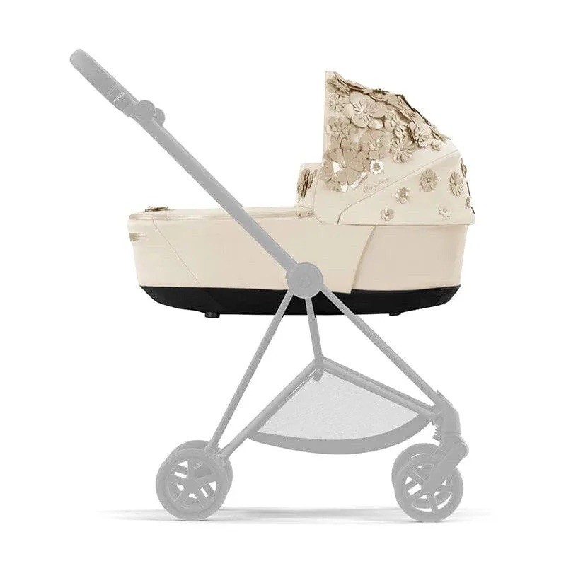 Mios 3 Lux Carry Cot - Simply Flower Beige