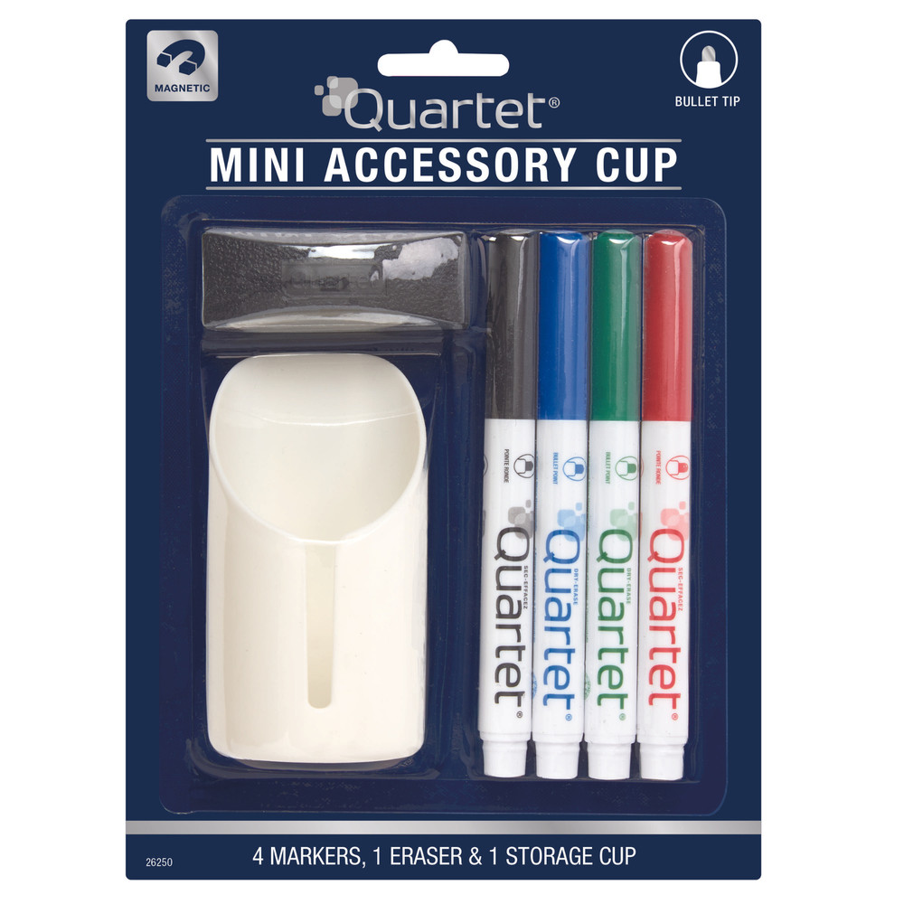 Quartet  Mini Accessory Cup [Dry-Erase Kit]: Mini Accessory Cup (Classic Colors)