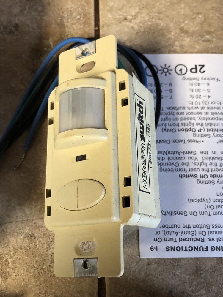 New Sensor Switch WSD 2P IV Wall Switch Decorator Sensor Ivory WSD-2P-I