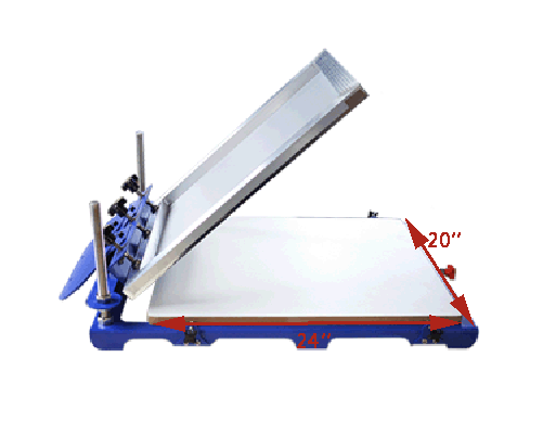 Easy Clean Micro Adjustable Screen Printing Machine with20 "x 24" Pallet No Rust
