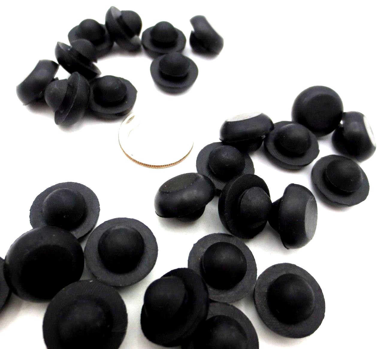 1/4" Hole Fit Rubber Grommet Bumper Push-In For 1/4" Hole 1/16" Panel - Durable!