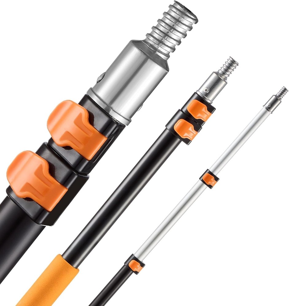 Telescopic Extension Pole, 2-4 FT Multi-Purpose FT, Orange
