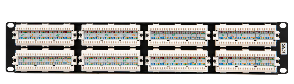 Wirepath WP-CAT5E-PP-48 Rack Mount 48-Port RJ-45 Cat 5e Patch Panel - NEW