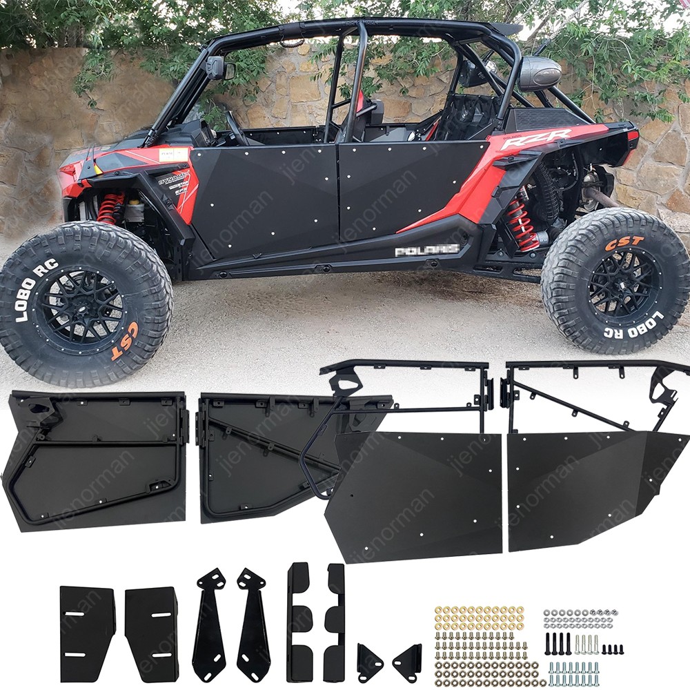 Full Doors Aluminum UTV Side for 14-23 Polaris RZR XP4 XP 1000 Turbo S 4 Seats