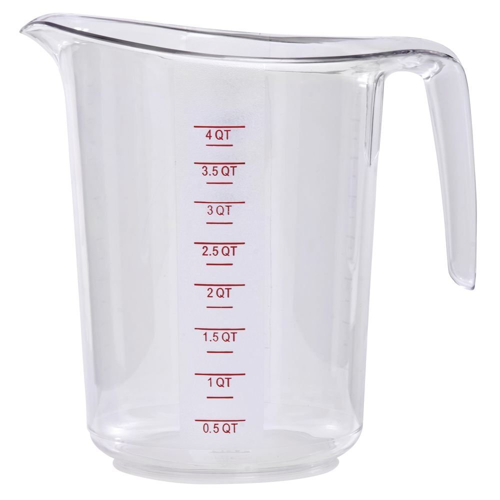 HUBERT® 4 qt Measuring Cup Clear Polycarbonate