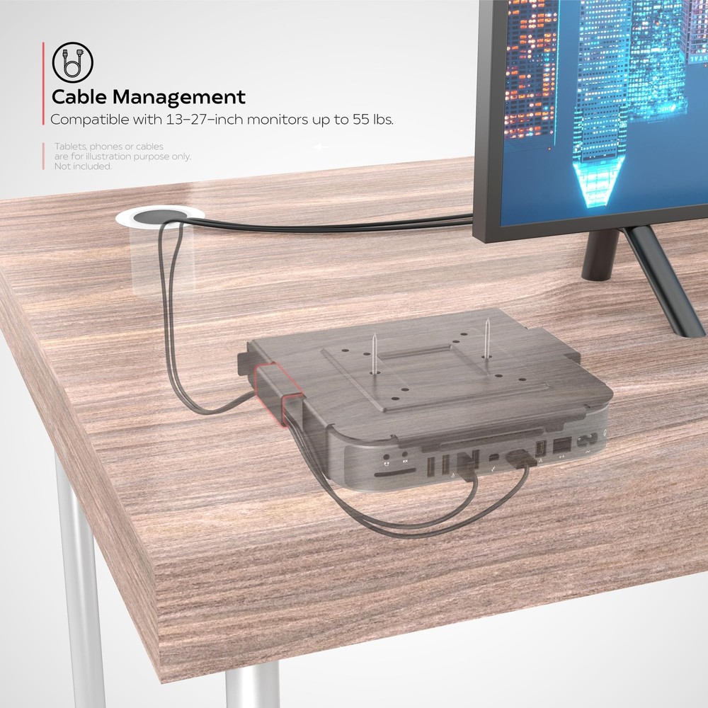 CTA Mac Mini Mount - CTA Secure Solid Steel VESA Mount for The Mac Mini - for...