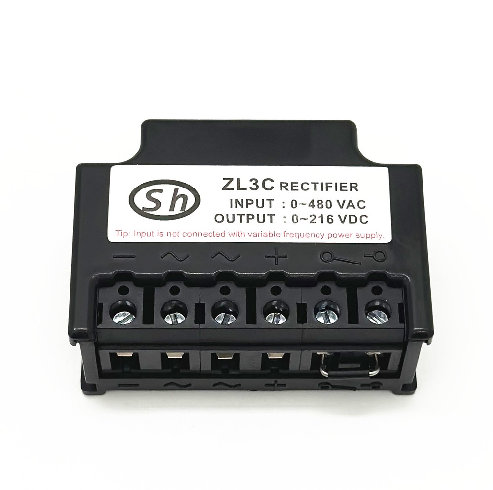 ZL3C input: 0~480VAC output: 0~216VDC half-wave brake rectifier module