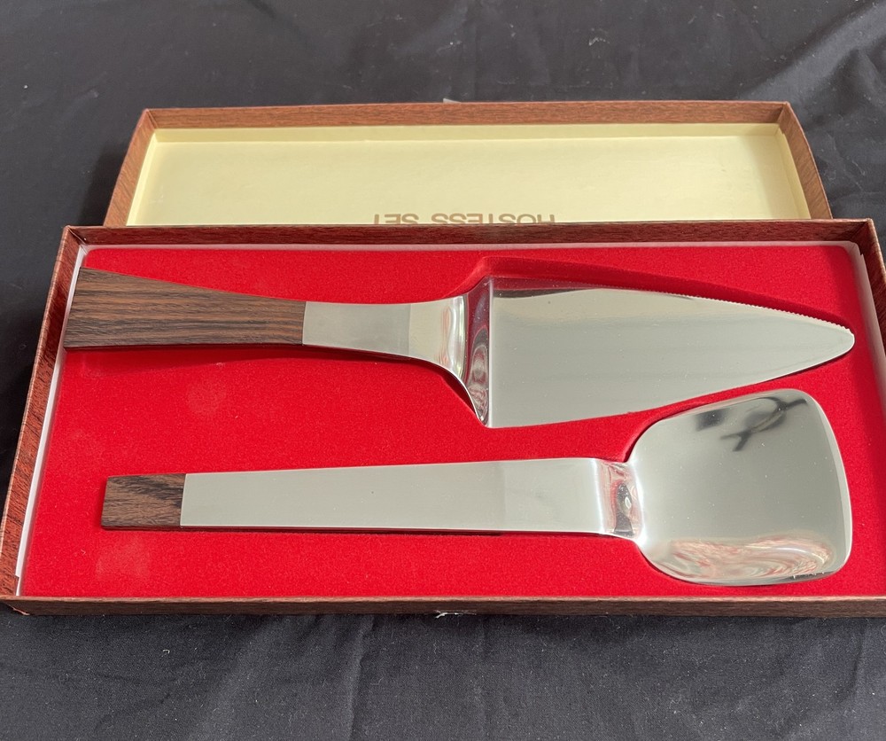 Burnco Hostess Set MCM Spoon & Server