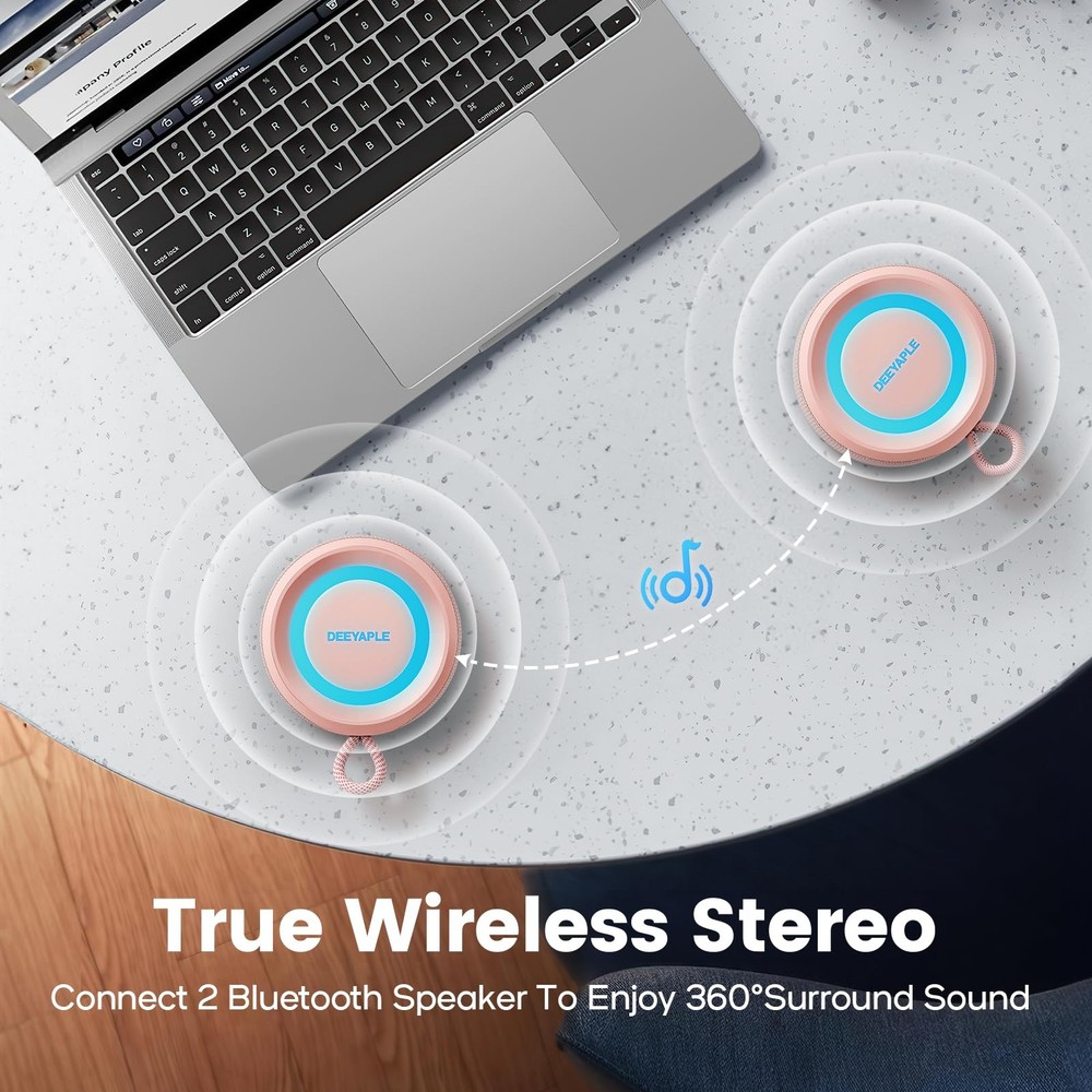 Bluetooth Speaker Wireless,IP67 Waterproof & Dustproof Portable Speaker with ...