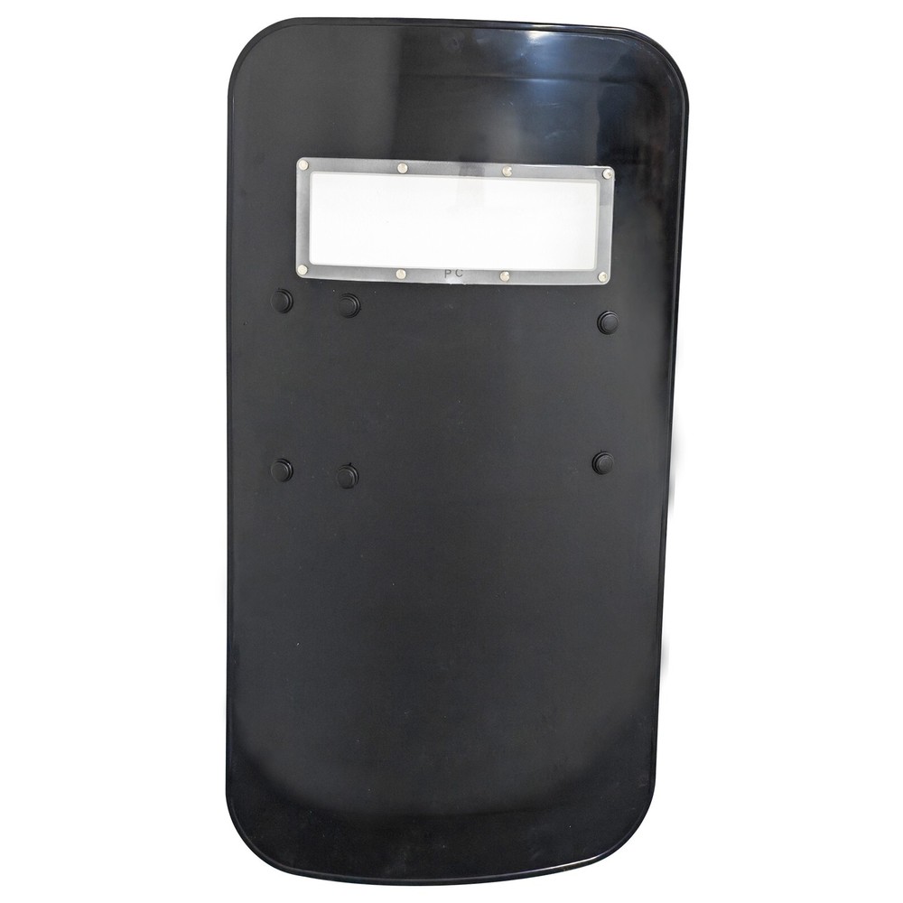 PC Black Anti-riot Shield Security Protection Self Guard Hand-Held Rectangle