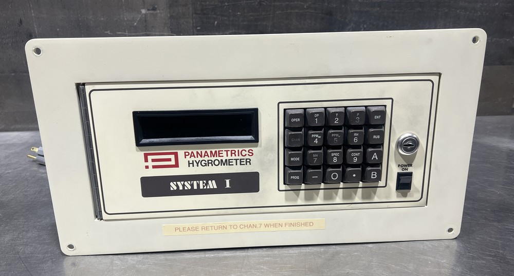 Panametrics Systems I Hygrometer Panel. Used Surplus