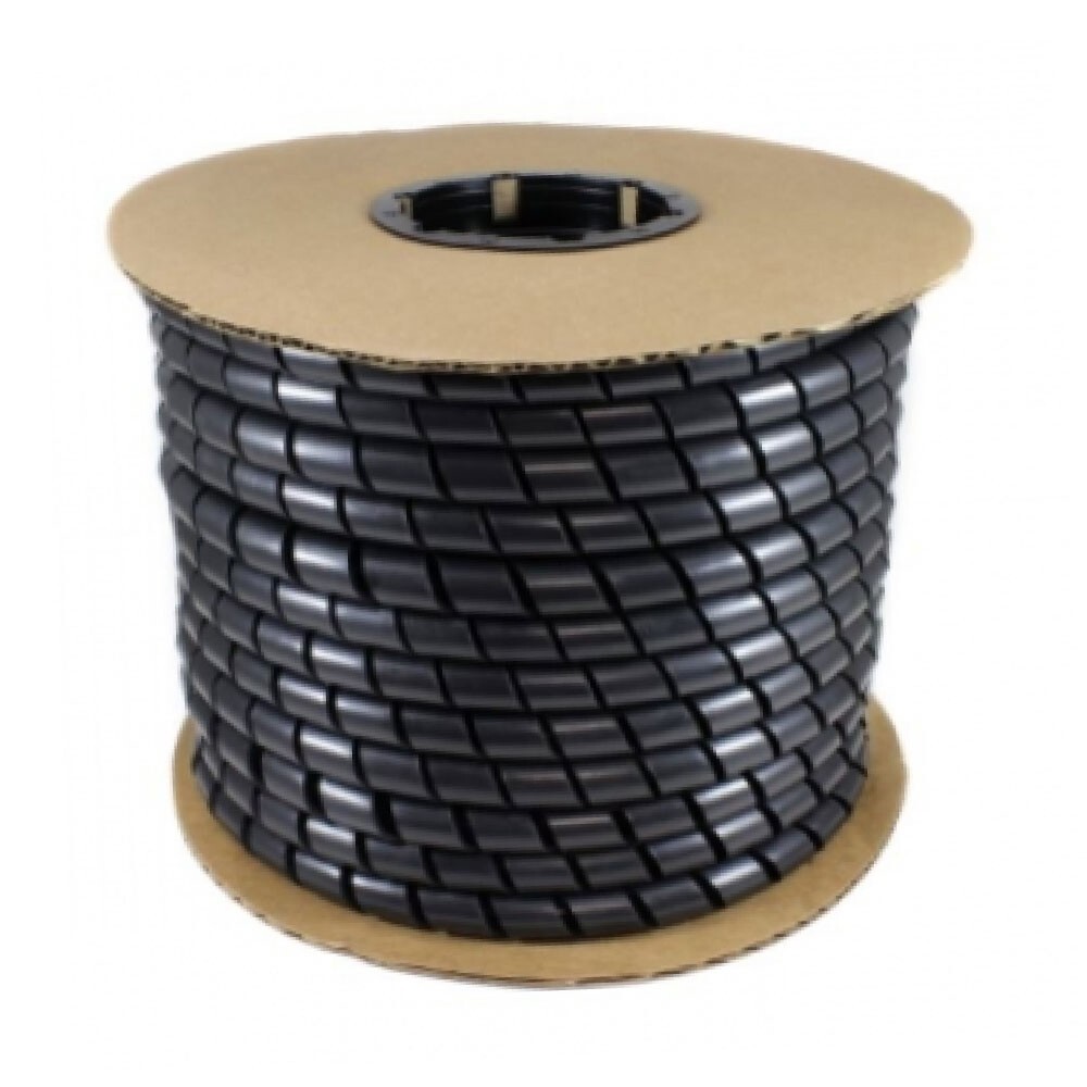 ACT AL-CWP-1000-0-C UV Black Polyethylene 1″ Cable Wrap, 100ft Roll