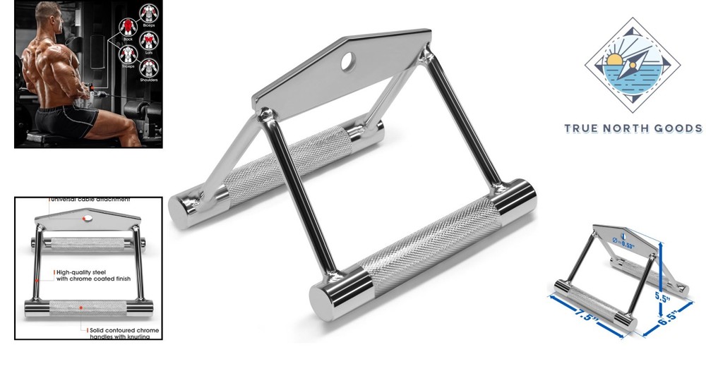 Heavy-Duty Cable Machine Attachments: Double D Handle & Tricep Rope Essentials