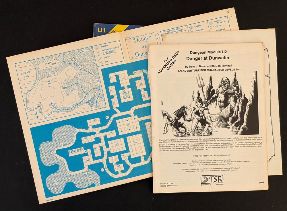 Dungeons & Dragons Advanced D & D Module U1 U2 TSR 1982