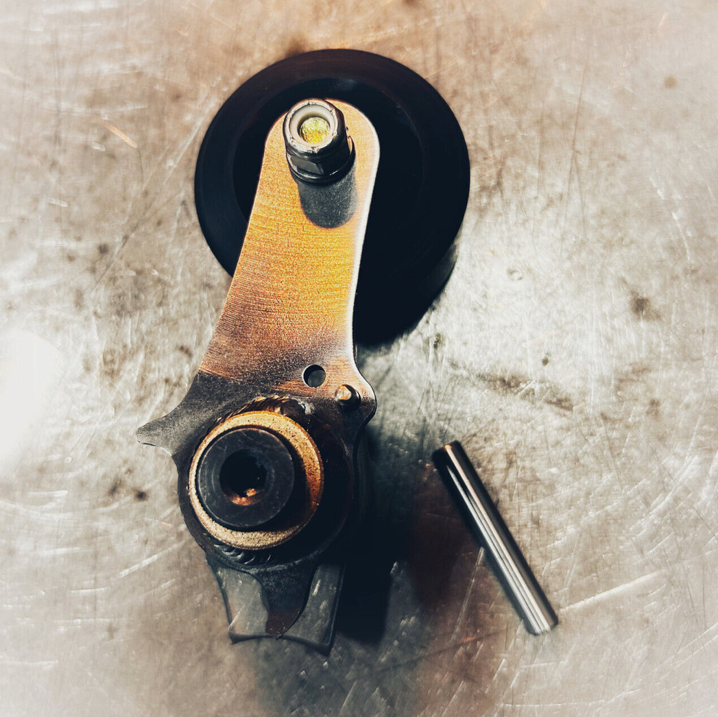 MONSTERCRAFTSMAN Motorcycle Chain Tensioner Weld-On Powell Chopper Bobber Cafe