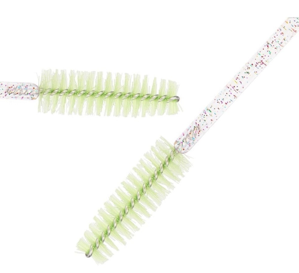 Disposable 50 pcs per pack eyelash brushes mascara wands applicator spoolies